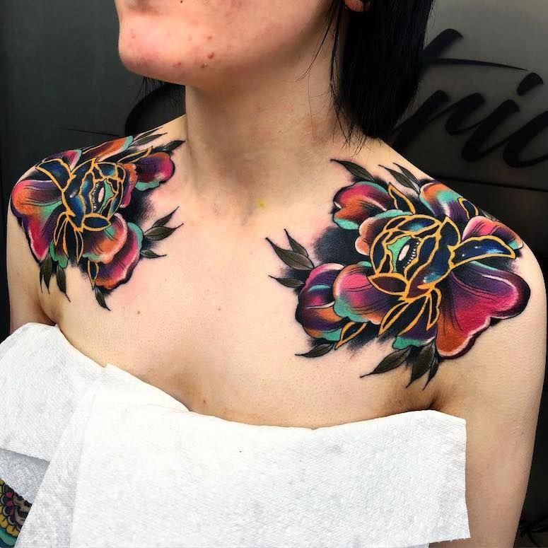 Tattoo Designs Girl Chest - Best Design Idea
