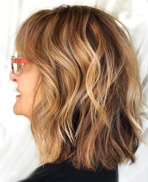 Shoulder Length Hairstyles for Women Over 50