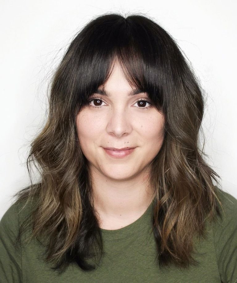 Hairstyles with Bangs for Round Faces