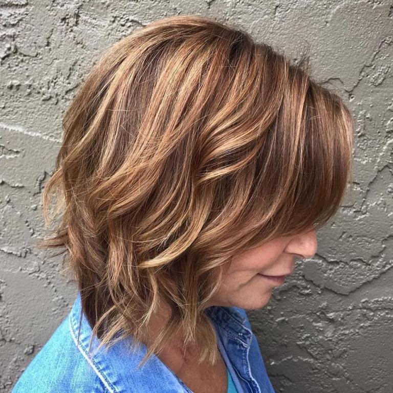 Hairstyles For Women Over 50 With Highlights