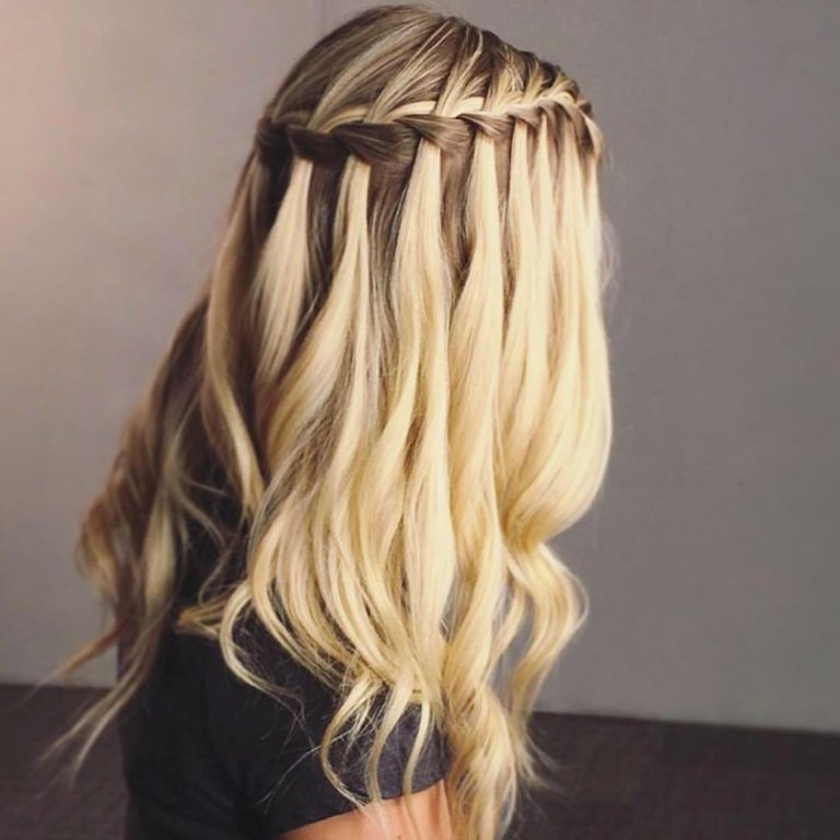 Waterfall Braid Hairstyles