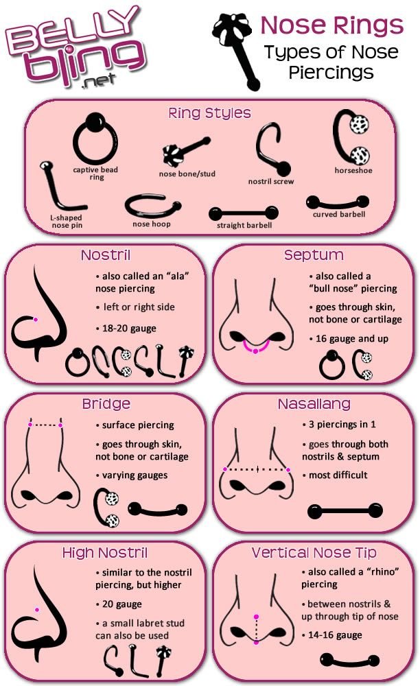 Nose Piercings Explained